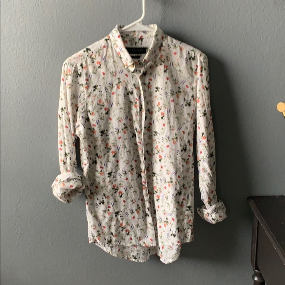Floral Button-down